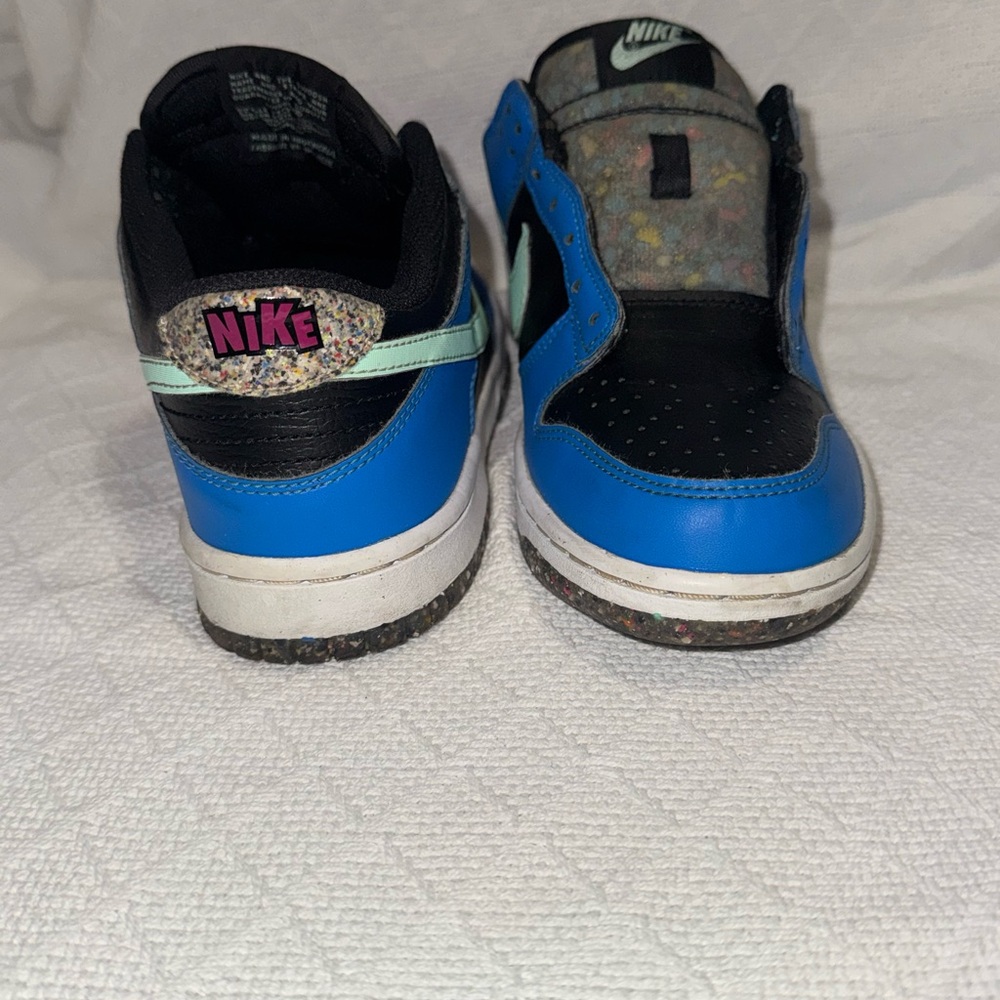 Nike Dunk Low SE ‘Black Light Photo Blue Mint Foam’ Size 6Y or Women’s 7.5 - Picture 3 of 11